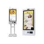 Metallic Self Payment Kiosk Customized Customer Service For Commercial Catering for sale