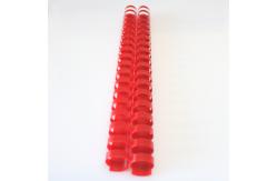 China 21 Loops Plastic Comb Binding 4mm Rings Loose Leaf Round supplier