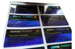 China Gen Pharma Hologram vial Vial Labels , Custom Vial Labels For 10ml Bottles supplier
