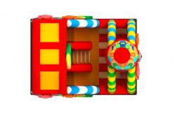 China Factory  Inflatable Bouncy House With Slide Candy Inflatable Combo supplier