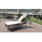 Wicker Rattan Sun Lounger , Lounge Chair Set For Patio / Balcony