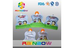 China Silvery Stand Up Spouted Pouches Full Printed With Handle / Lable supplier