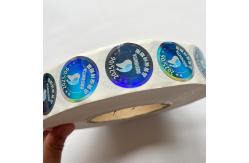 China Holographic Tamper Seal Stickers Label Rainbow Effect Customized Logo supplier