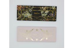 China Magnet Closure Empty Blush Palette 36mm 3 Pan Palette For Cosmetics supplier