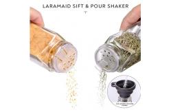 China 4oz 24pcs Glass Spice Seasoning Jar Set With Airtight Cap supplier