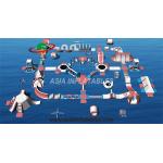 Customized Floating Inflatable Aqua Park Inflatable Aquatics Park For Sea for sale