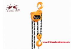 China 5000kgs Manual Chain Pulley Block With Chain Blackened Polishing supplier