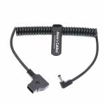 DC 12v Right Angle Coiled Cable KiPRO LCD Monitor Anton Bauer Power D Tap To 2.1 for sale