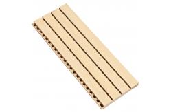 China 18mm Thickness Wooden Sound Absorption Wall Panel Black Felt Back Finish supplier