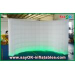 Small Photo Booth 3m Lx2m H White LED Inflatable Wall 210D Oxford Cloth With Light And Blower for sale