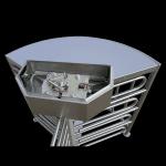 Height 1000mm Electronic Half Height Turnstile Gates OEM ODM