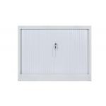 Vertical Double Drawer White  Roller Shutter Door Filing Cabinets