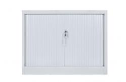 China Vertical Double Drawer White  Roller Shutter Door Filing Cabinets supplier