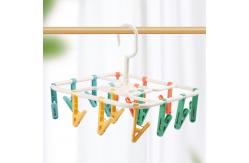 China 16 Clips Clothespin Multifunctional Socks Hanger Windproof supplier