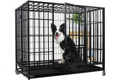 China Horizontal Sliding Folding Dog Crate Stainless Steel supplier