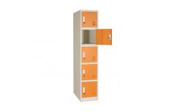 China 5 Doors Structure Steel Wardrobe Locker For Home / Office supplier