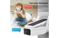 China PTZ Outdoor Solar Panel Security Camera Wireless With Floodlight supplier