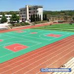 Antimicrobial All Weather Track Surface Mixed Basketball Court