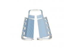 China Blue 210cm 44cm Ambulance Collapsible Scoop Stretcher With Straps Manually Operated supplier