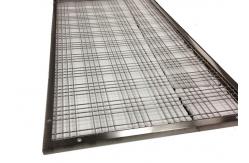 China Custom Frame Design Stainless Steel Interior Partition With Rigid Weave Mesh supplier