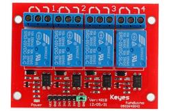 China Demo Code Relay Module For Arduino , 5v / 12v 4-Channel Relay Module supplier