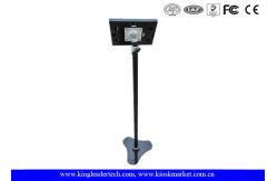 China Security Ipad Kiosk Enclosure Rotatable Bracket , Triangle Base supplier