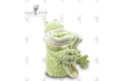 China Stuffed Child Friendly Baby Comforter Toy Rectangular Fog Linen Blanket supplier