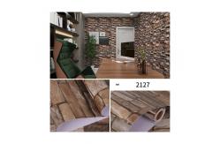 China 3D Brick PVC Self-Adhesive Wallpaper Moisture-Proof brick Pattern Wall Sticker Wallpaper supplier