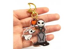 China ROHS Certificate Acrylic Cute Cartoon Keychain No Deformation 20g-25g supplier