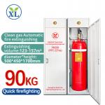 Red 90L Automatic FM200 Cabinet Fire Extinguishing System For Data Center for sale