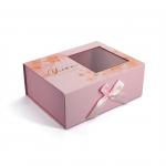 Foldable Magnetic Rigid Gift Box With Clear Window For Display And Retail Packaging for sale