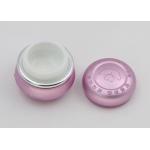 Refillable Small Containers With Lids For Cosmetics Pink Embossed Logo