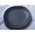 SGS Irregular Dark Night Porcelain Dessert Plates