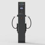 Double Guns Commercial EV Charger IEC61851 Floor Stand 7KW for sale