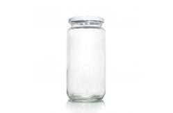 China Stackable Round Freezing Glass Jars Containers 240ml For Honey Spices supplier