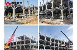 China Prefabricated Q355B ASTM A572 Steel Frame Multi Storey Building supplier
