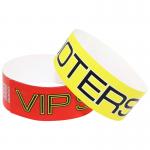 Tear Resistant Tyvek Paper Wristbands Printable Personalized Full Color for sale