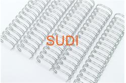 China Twin Loop Coated Steel ODM 2:1 Pitch Metal Binding Coils supplier