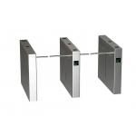 Flow Access Control Turnstile Barrier Gate Fingerprint Face Recognition System With Single Arm for sale