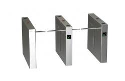 China Flow Access Control Turnstile Barrier Gate Fingerprint Face Recognition System With Single Arm supplier