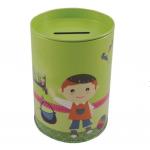 0.35mm Tinplate Custom Tin Cans Kids Tin Money Box Coin Storage for sale