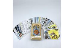 China 350gsm 78 Cards Paper Tarot Cards With Booklet Custom Logo Printed supplier