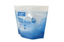 China Foldable Resealable Zip Seal Mylar Bags With Frosted Window Heat Seal Logo Printing supplier