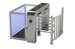 China Semi Automatic Security Half Height Turnstile Compatible IC / ID Card supplier