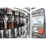 Small Alcoholic Drink Beer Filling Machine , Rinser Filler Capper Equipment for sale