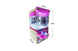 China Coin Pusher with Metal and Acrylic Materials Mini Tiny Little Claw Machine supplier