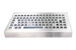 China Metal 12 Function Keys Stainless Steel Keyboard For Industrial Environment supplier