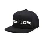 Customized Logo Unisex Black Flat Hats With Adjustable Structured Crown for sale