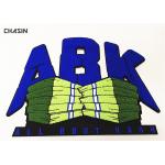 Chenille Embroidered Iron On Patches Appliques For Jacket 's Back for sale