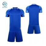 Custom Blue Soccer Jersey and Shorts Set - Personalized Name and Logo for sale